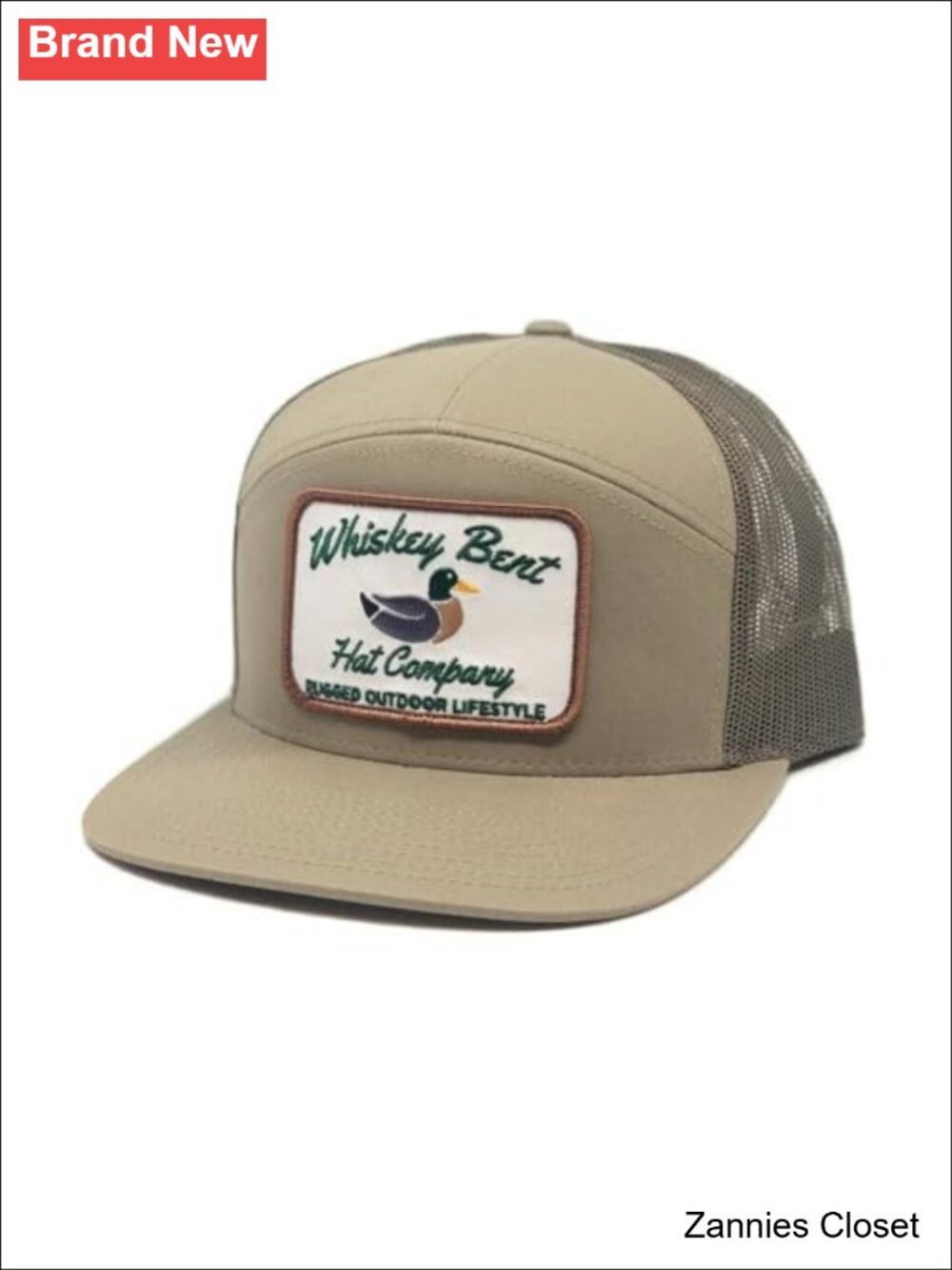 🤠 WHISKEY BENT HAT CO. Snapback Baseball Cap Duck Patch Outdoor Hunting Hat